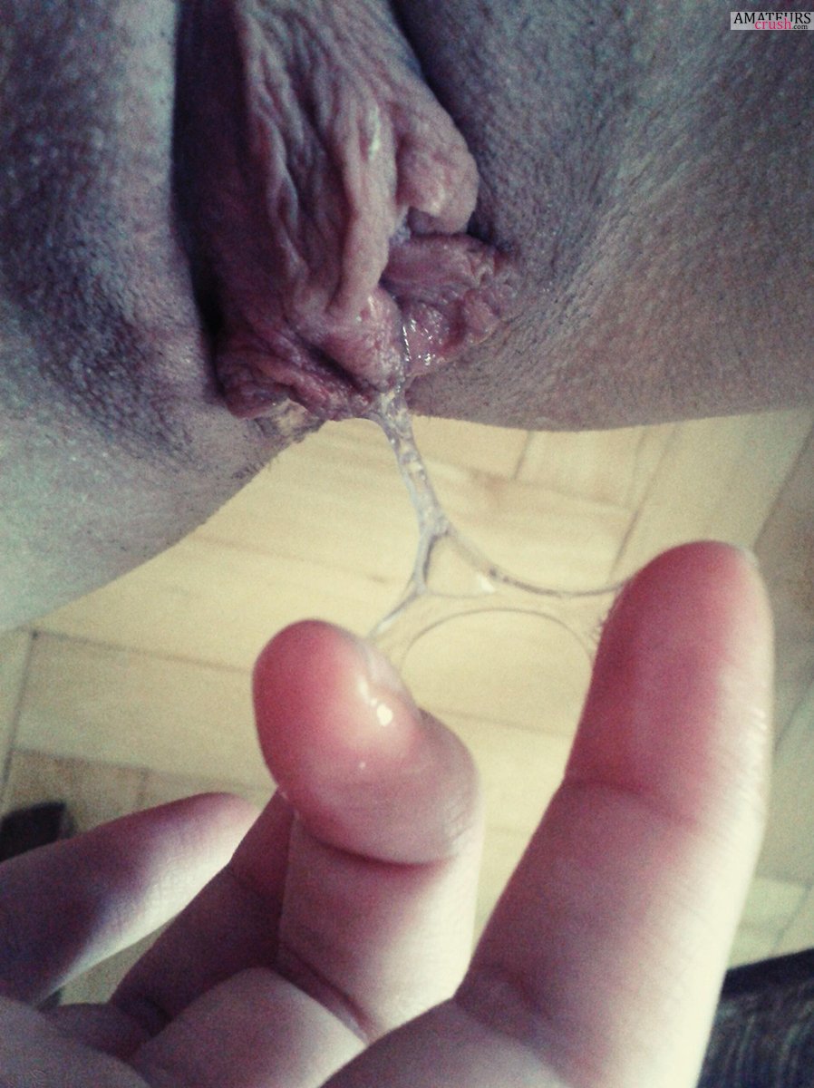 Wet Pussy Pics - 50 Pics Of Sticky, Slimy, String Of Juicy Pussies! image