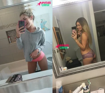 blonde babe Colleen nice ass selfies leaked