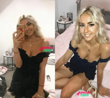 adorable busty blonde teen selfies leaked